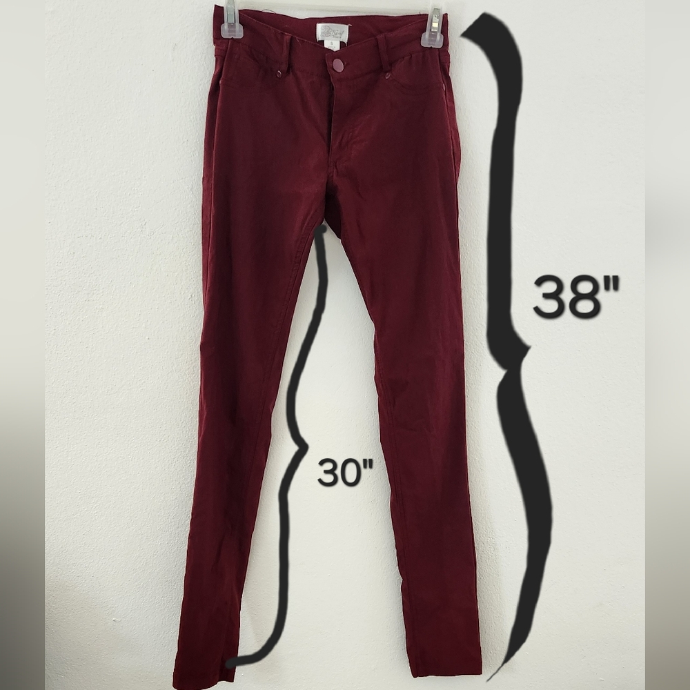 Classic Women's Skinny Pants Size Small Wine Color - Picture 8 of 10